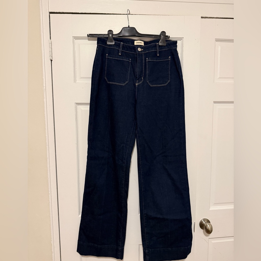 Lagence Women's wide leg Dark Blue Jeans